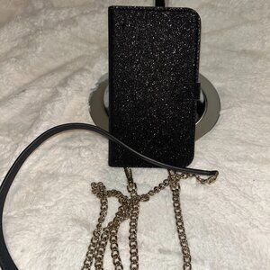 Kate Spade Black Glitter Crossbody Bag